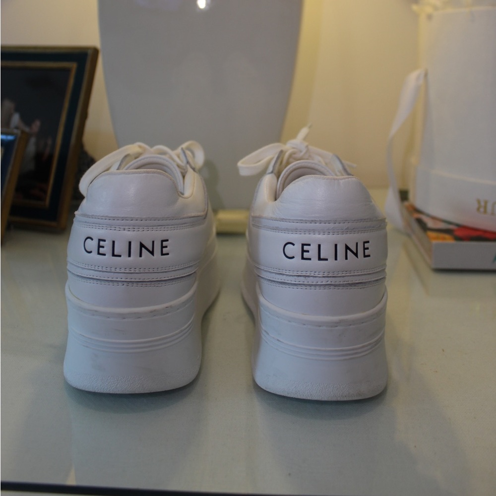 Celine platform sneakers new worn 1 time size 39 with box